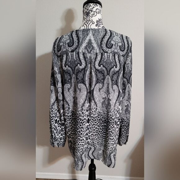 Sioni floral and leopard print top - Picture 3 of 7